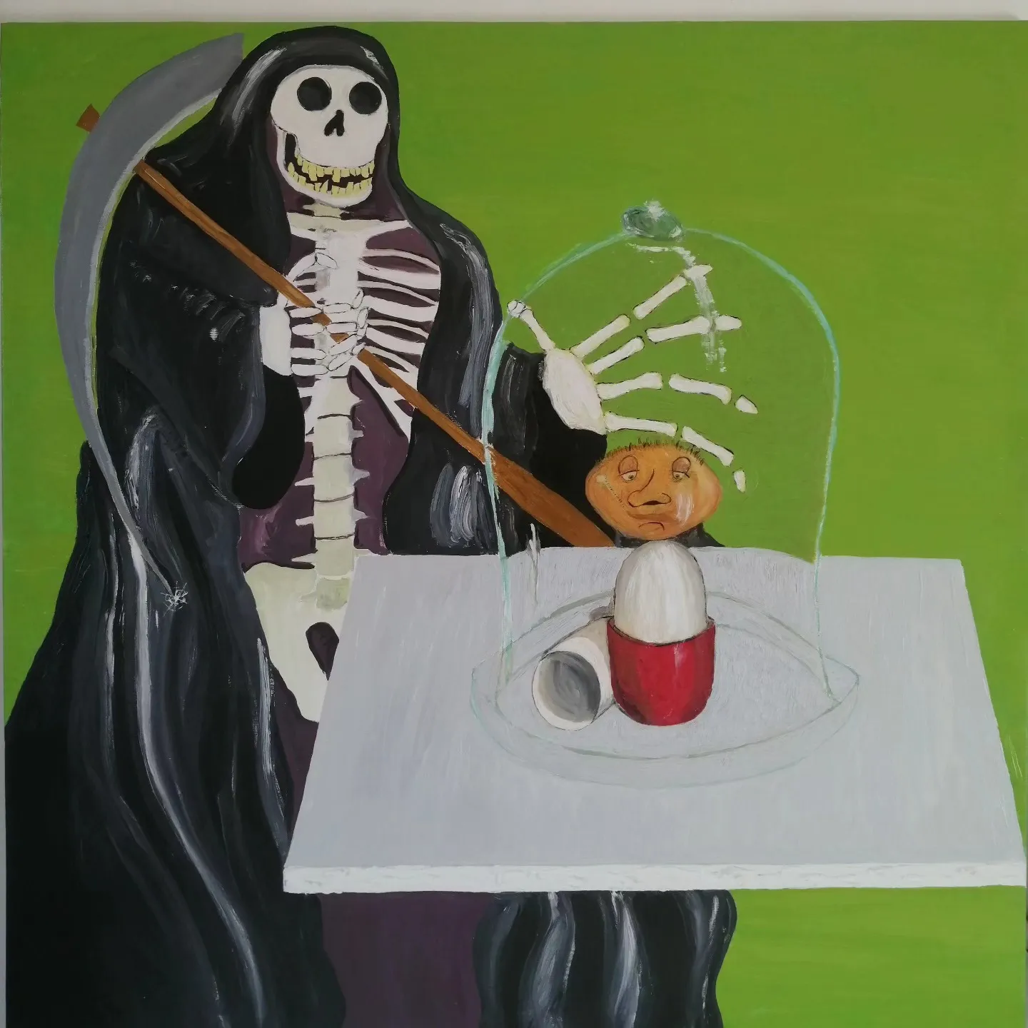 Deep Pression, Mischtechnik-Gemälde von Federico Carminati, 2024
