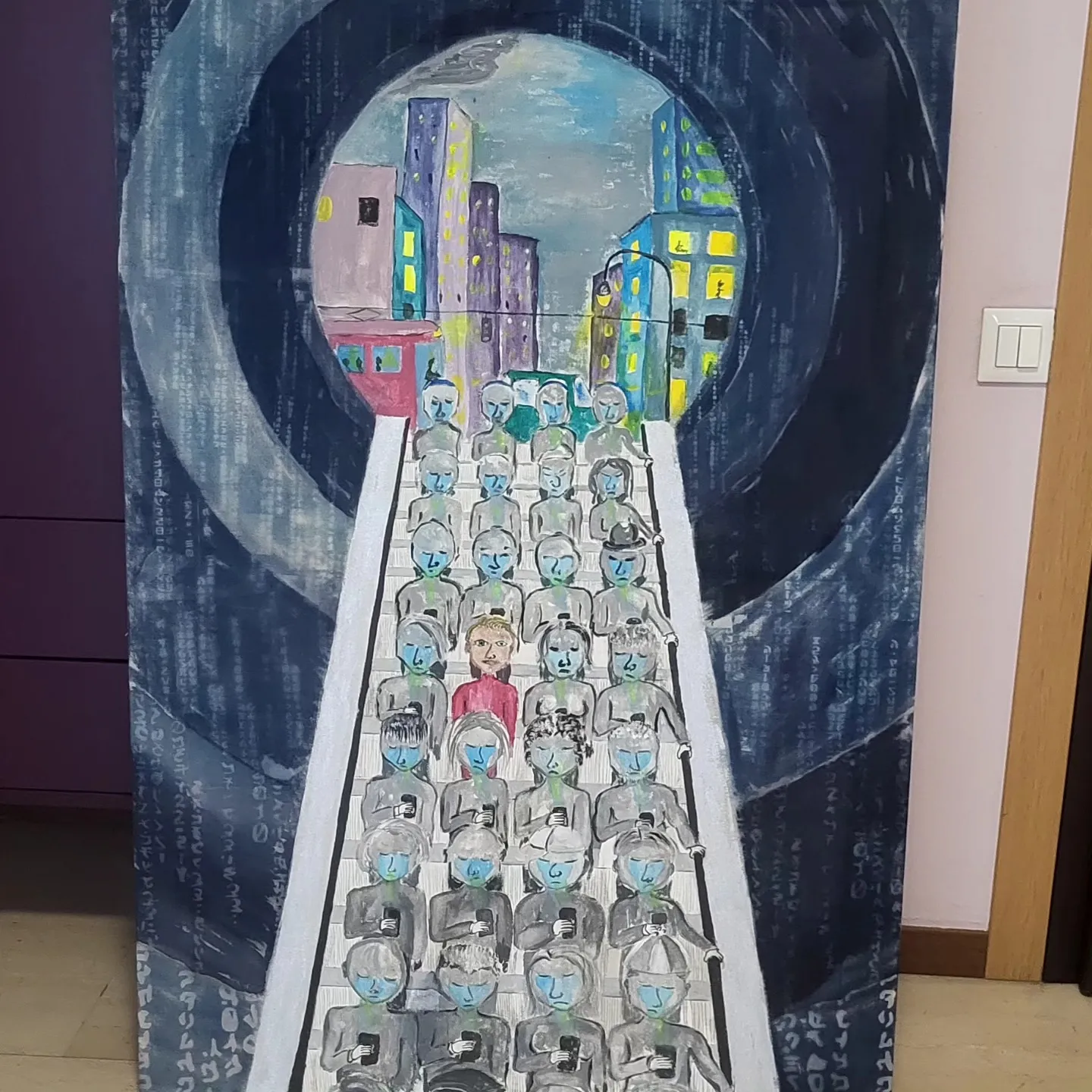 Ohne Titel, Mischtechnik-Gemälde von Federico Carminati, 2025